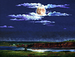 Moon Over Cliffs - Maurice Bernard